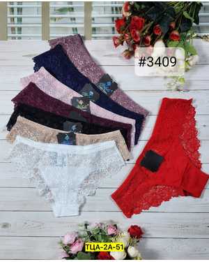 Женские трусики. В упаковке 6шт один размер разные цвета