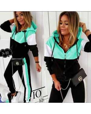 ЖЕНСКИЙ КОСТЮМ ДВОЙКА ТКАНЬ ТРИКОТАЖ