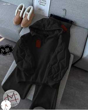 ЖЕНСКИЙ КОСТЮМ ДВОЙКА ТКАНЬ МАХРОВАЯ ЛАПША+СИНТЕПОН