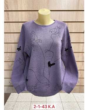 СВИТЕР ТКАНЬ 50% CASHMERE, 28% WOOL, 17% COTTON, 5% ELASTANE