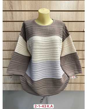 СВИТЕР ТКАНЬ 50% CASHMERE, 28% WOOL, 17% COTTON, 5% ELASTANE