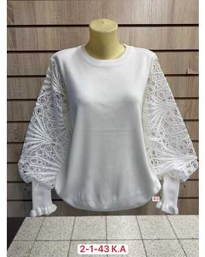 СВИТЕР ТКАНЬ 60% WOOL, 30% COTTON, 10% ELASTANE