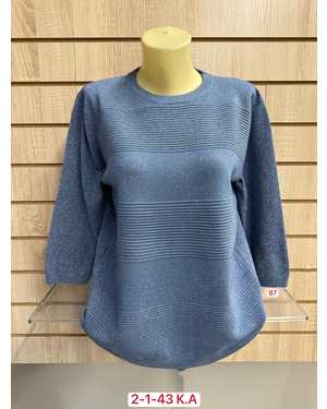 СВИТЕР ТКАНЬ 45% COTTON, 40% CASHMERE, 15% ELASTANE