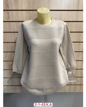 СВИТЕР ТКАНЬ 45% COTTON, 40% CASHMERE, 15% ELASTANE