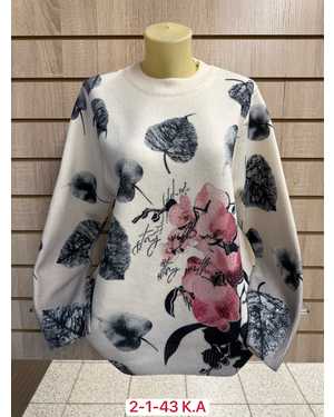 СВИТЕР ТКАНЬ 52% CASHMERE, 28% WOOL, 15% COTTON, 5% ELASTANE