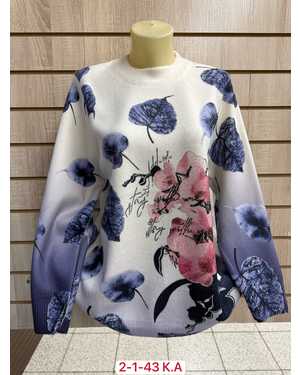 СВИТЕР ТКАНЬ 52% CASHMERE, 28% WOOL, 15% COTTON, 5% ELASTANE