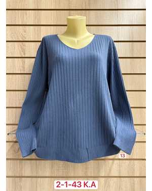 СВИТЕР ТКАНЬ 45% COTTON, 40% CASHMERE, 15% ELASTANE